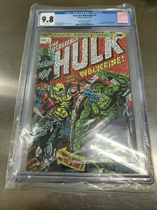 Hunt For Wolverine 1 Cgc 9.  8 Tile Mosaic Variant Hulk 181 Homage Grail
