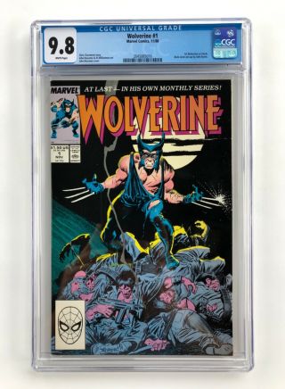 Wolverine 1 (1988) Cgc 9.  8 White Pages [1st Patch] Mo6 - 1