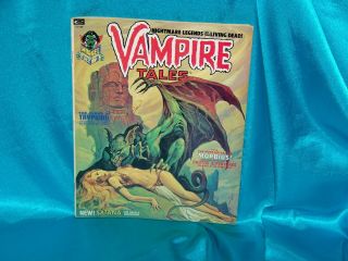Vampire Tales 2,  Oct.  1973,  Morbius 1st Satana Fine Minus