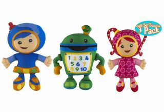 Fisher Price Team Umizoomi Bot Milli Geo 9 " Plush Toy Set Of 3 Kids Gift