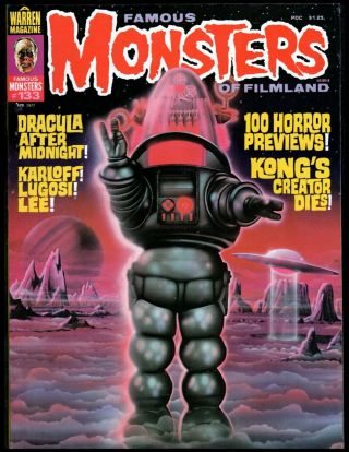 Famous Monsters Of Filmland 133 Fine,  (boris Karloff) 1977 Warren