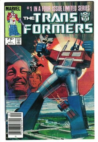 Transformers 1 1984 Marvel 1st App/origin Of Autobots & Decepticons Vf,