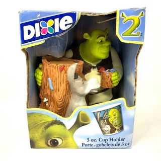 Shrek 2 & Donkey Collectible Dixie Cup Holder Dispenser 2004 Dreamworks