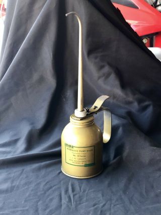 Vintage Eagle Hydraulic Pump Oiler Oil Can No 28 Pint Metal Can W Va Usa