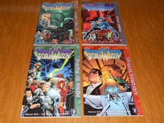 Stormwatch A Finer World,  Change Or Die,  Force Of Nature & Lightning Strikes Tpb