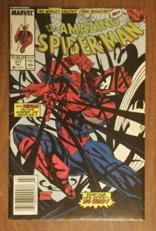 Marvel Comics (1989) The Spider - Man 317 Key Venom Cover Mcfarlane Nm