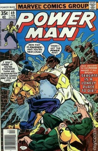 Power Man And Iron Fist (hero For Hire) 49 1978 Vg Stock Image