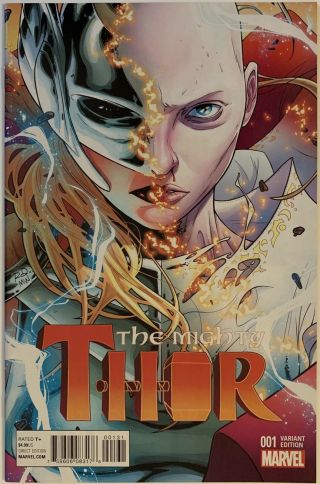 Mighty Thor 1 Rare Dauterman 1:20 Variant Cover Jane Foster 2014 Nm