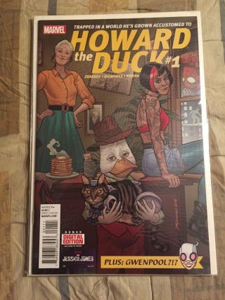Howard The Duck 1 1st Appearance Of Gwenpool 1st Print [marvel Comics,  2016]