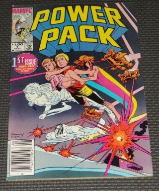 Power Pack 1 (1984) - Us Newsstand Edition Htf First Appearance Of Team