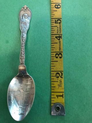 Antique Sterling Silver Souvenir Spoon Quaker City Independence Hall Wm Penn 31g