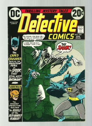 Detective Comics 434 1st Appearance Of The Spook 1973 Vf -