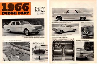 1966 Dodge Dart 2 - Page Car Pictorial / Article / Ad