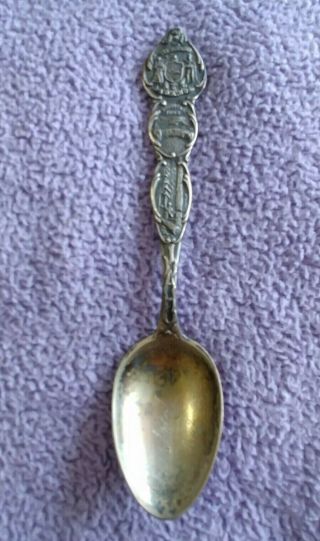 Antique Sterling Silver Souvenir Spoon Shoshone Falls Idaho Syringa 1907
