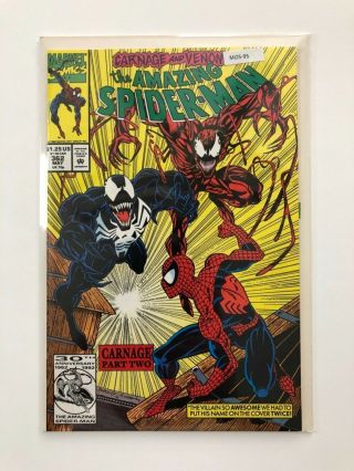 Spider - Man 362 [carnage/venom] Vf/nm Comic Book Mo5 - 95