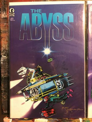 “The Abyss” 1 & 2 (1989 Dark Horse) signed by Michael Kaluta James Cameron movie 2