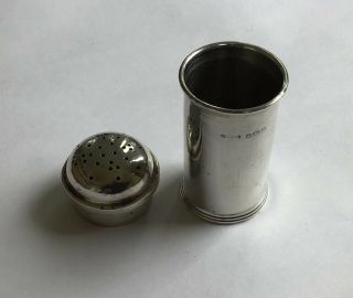 Antique Solid Silver Salt / Pepper Pot - Hallmarked 1913 - Good Size