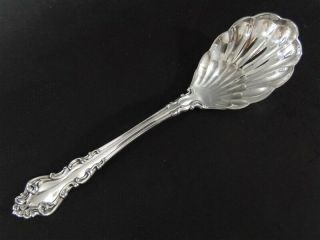 Reed & Barton Spanish Baroque Sterling Silver Sugar Shell Spoon No Mono