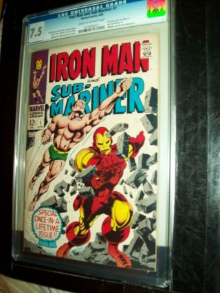 Iron Man And Sub - Mariner 1 Cgc 7.  5 0276030012