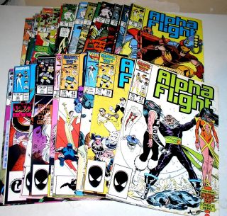 Alpha Flight Thirty - Three (33) Comics 37 To 92 Range Copies