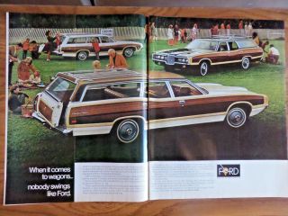 1971 Ford Ltd Country Squire & Torino Squire Wagon Ad