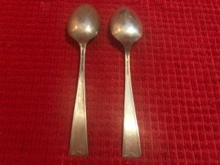 R.  Wallace & Sons - Sterling Silver ' Carthage ' Teaspoons - Set of 2 2