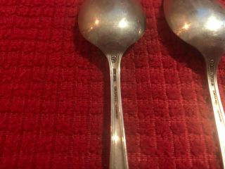 R.  Wallace & Sons - Sterling Silver ' Carthage ' Teaspoons - Set of 2 3