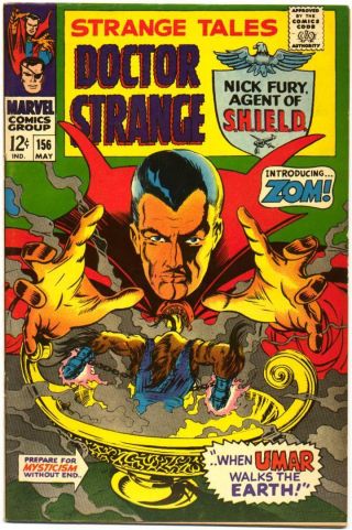 Strange Tales 156 F/vf Marvel Silver Doctor Nick Fury Steranko 1967 Bin