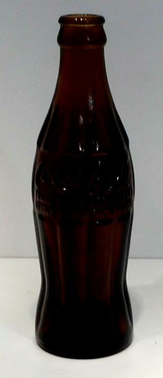 Amber Coca - Cola Bottle Patented Dec.  25,  1923 (repo) Greenwood,  S.  C.