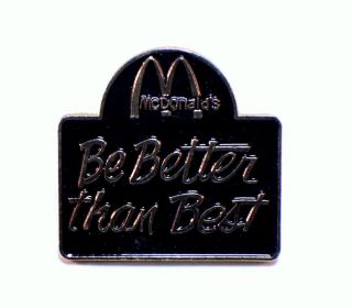 Mcdonalds Collector Hat Lapel Pin Be Better Than Best