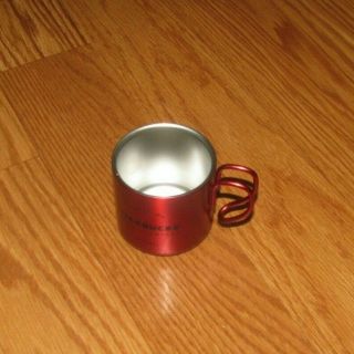 Starbucks 3oz Metal Espresso Cups 1 Red