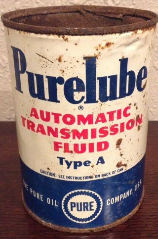 Vintage Purelube Automatic Transmissin Fluid Oil Can