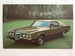 Vintage 1970 Pontiac Grand Prix Coupe Postcard