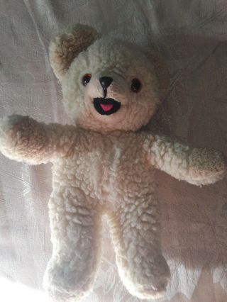 Vintage 1985 Snuggle Bear Russ Lever Bros Cuddly 10 " Plush Soft Stuffed Animal