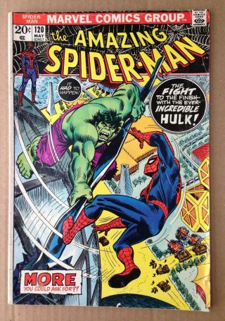 The Spider - Man 120 | G/vg | 3.  0 | Spidey Vs.  Hulk | Kane / Romita