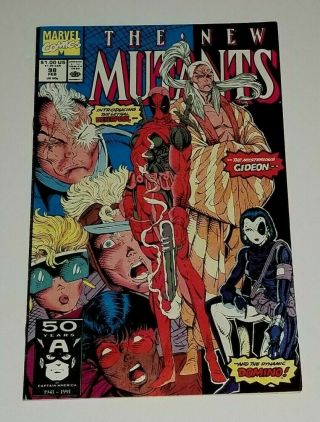 Vf The Mutants 98.  1st Appearance Of Deadpool.  Key Marvel Comic Book.