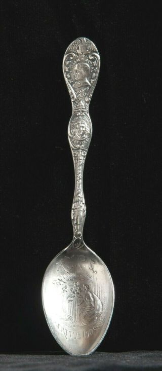 Vintage J Mayer & Bros Sillver Plate Alaska Yukon Pacific Expo Souvenir Spoon