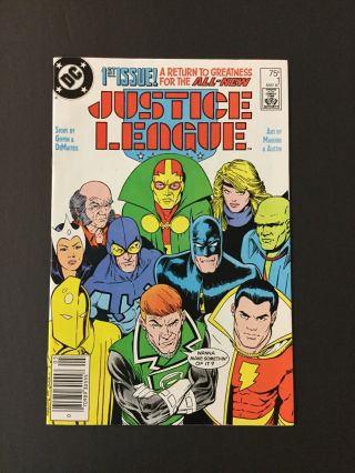 Justice League 1 May 1987 Near -.