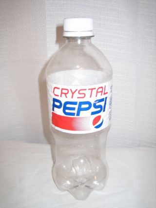 Crystal Clear Pepsi Limited Edition Retro 90s Opened 20oz Bottle Empty Ltd