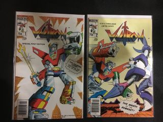 Voltron 1,  2 Comic Book.  First Ever Appearance Of Voltron In Comics