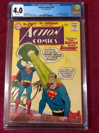 Action Comics 254 Cgc 4.  0 Check Out My Other Unreserved