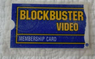 Vintage Blockbuster Video Rental Membership Card Youth Restricted Viewing