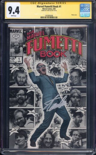 Marvel Fumetti Book 1 Ss Cgc 9.  4 Signed By Stan Lee In Silver Photo Cover Rare