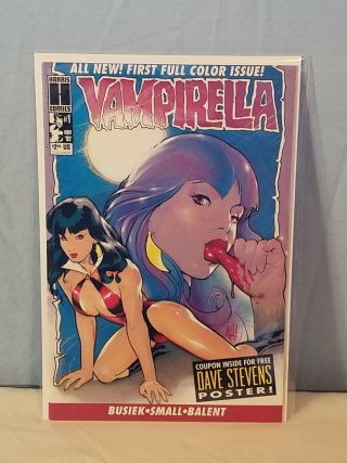 Vampirella 1 Adam Hughes Cover 1st Print Harris Comics 1992 Vf/nm
