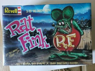 Revell Vintage Plastic Model Kit Of Rat Fink By Ed " Big Daddy " Roth