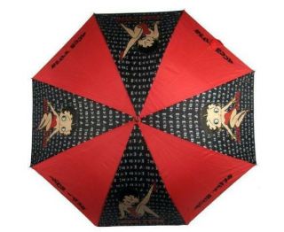 Betty Boop Full Size Walking Umbrella With Two Different Betty Boop Pictures