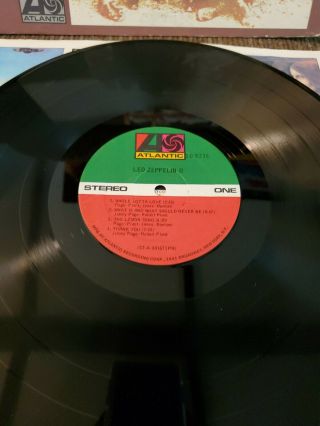 Led Zeppelin 2 Stereo Vinyl Atlantic Record Album 1969 2