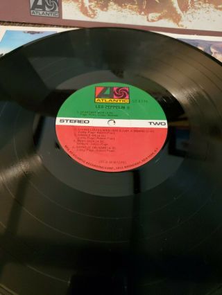 Led Zeppelin 2 Stereo Vinyl Atlantic Record Album 1969 3