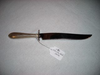 1906c.  Large Saart Bros.  Co.  Sterling Silver Handle Knife Pattern:linden Circa1930