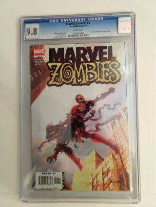 Marvel Zombies 1 Cgc 9.  8 Rare Fantasy 15 Cover Swipe 1st Print White Pgs
